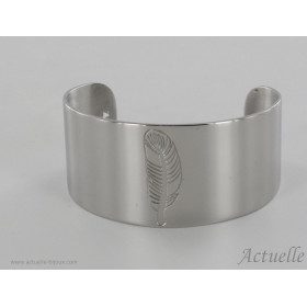 Bangle feather Gold color