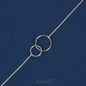 Bracelet 2 rings 9 and 13mm