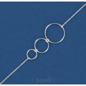 Bracelet 3 anneaux homothétique 25x42