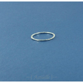 Bague anneau martelé
