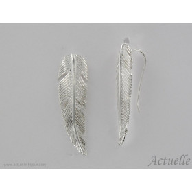 Rising Earring feather Gold plated