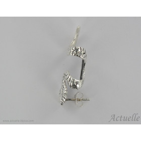 Rising Earring earhook snake Gold plated