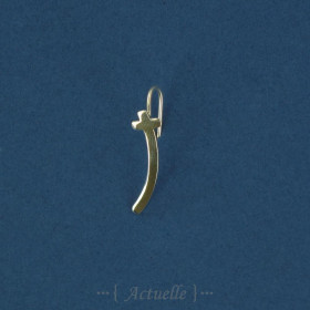 Boucle d'oreille montante croix