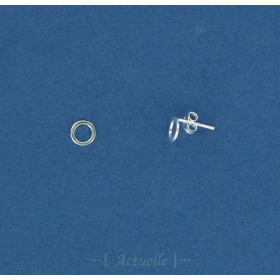 Earrings openwork circle GP
