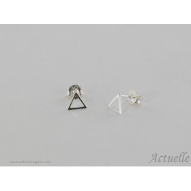 Earrings openwork triangle GP