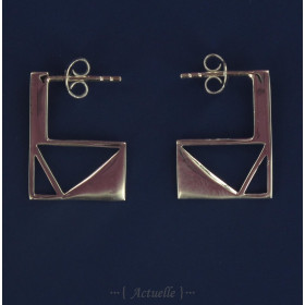 Earring Geo Rectangle in GP