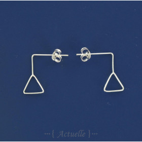 Wired Earring in square profile GP