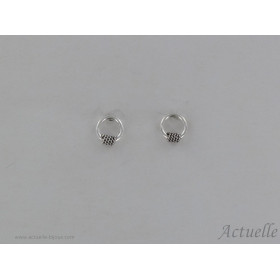 Earring with movable ring inka 6mm GP