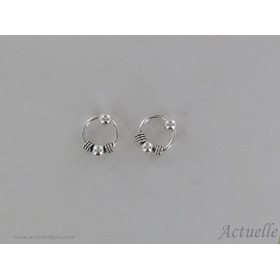 Earring with movable ring afrika 8mm GP