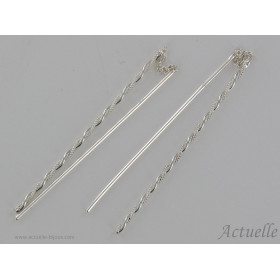 Earring chain ball curl GP