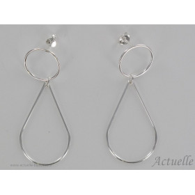 Earring movable Drop 25mm GP