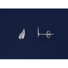 Pendientes alas lisas 7 mm