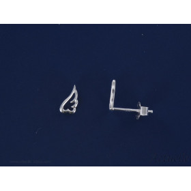 Pendientes alas caladas 7 mm