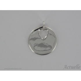 Medal heart openwork 20 mm GP