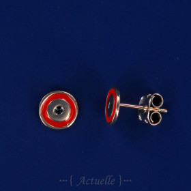 Enamel Rond RG Earring GP