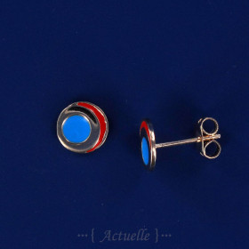 Enamel Rond BR Earring GP