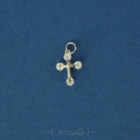 Cross & 4 CZ pendant GP