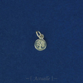Pendentif gravure arbre 7mm