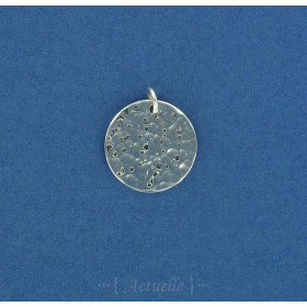 Médaille ronde martelée 20mm
