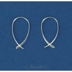 Drop hoop earrings GP