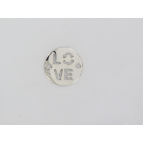 Plaque ronde LOVE ajouré