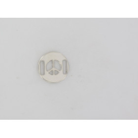 Openwork peace and love medal 15 mm GP