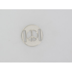 Openwork peace and love medal 20 mm GP 