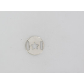 Plaque  Etoile Evidée 15mm