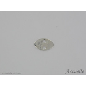 5 pcs Médaille ovale  13 mm