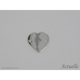 Heart Medal 15mm Gold plated