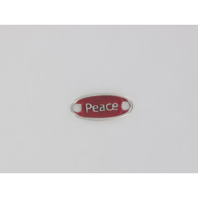 Ovale Peace Rouge