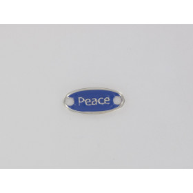 Ovale Peace Bleu