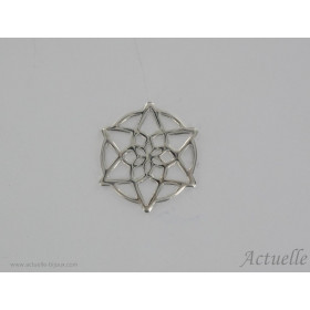 Floral arabesque 20 mm Gold plated