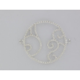 Arabesque circle beads topping