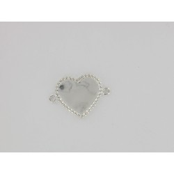 Corazón bordeado Picot
