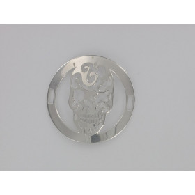 Plaque Ronde Tête de Mort