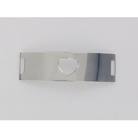Barrette Incurvée Incurvée Coeur Evidé