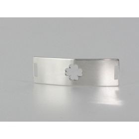 Barrette Incurvée Trèfle Evidée