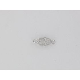 Silhouette Hand's Fatma CZ gold plated