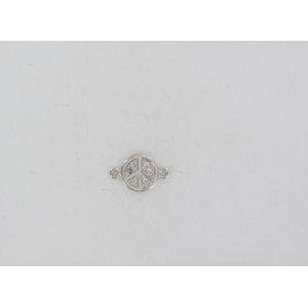 Peace and Love CZ gold plated