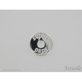 Super Dad medal engraved 15 mm GP