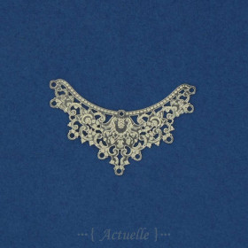 Thin lace collar 35x22mm GP