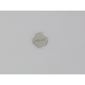 Coin with peace engraved