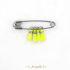 Mini pompon jaune fluo