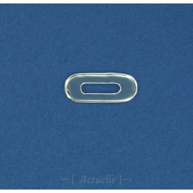 Barrette arrondie ajourée lisse