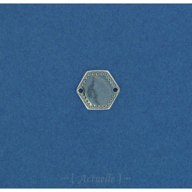Médaille hexagone ints gravés 13mm