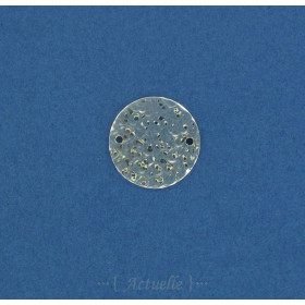 Médaille ronde martelée 20mm