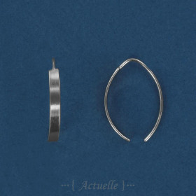 Plate hook earring 25mm