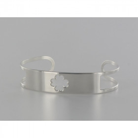 Pulsera trébol vaciado