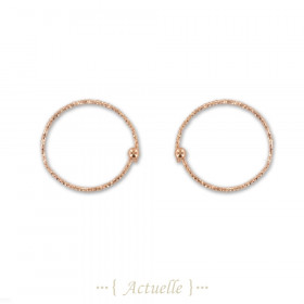 3 PCS créoles facettées 15mm